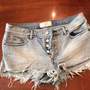Button fly denim shorts  Wardrobe staple